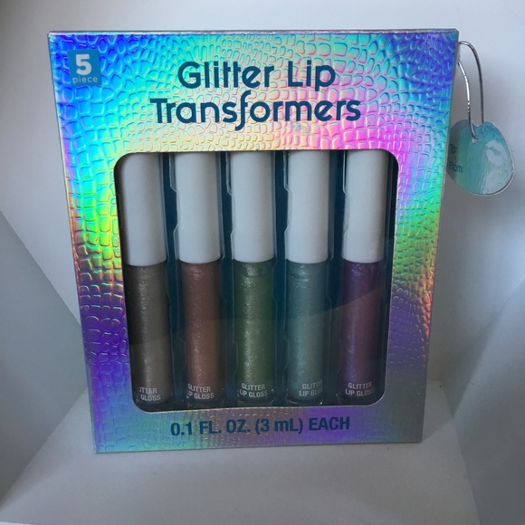 Glitter Lip Transformers Toppers Lip Gloss 5 PC - Picture 2 of 4